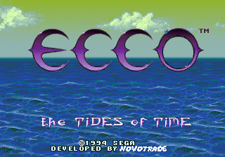 Ecco - The Tides of Time (USA) Title Screen